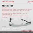 82651-D3710 Front Left Door Handle for 2016-2021 Hyundai Tucson 82651D3710 Outside Smart Key Handle (Silver) - Chrome