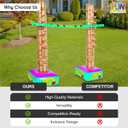 Fun Express Limbo Game for Kids and Adults - 5 Feet Tall Adjustable Carnival Games Set for Birthday Party Games | Outdoor Games for Pool Party, Luau Games & Field Day Activities | 3-Piece Vinyl Kit