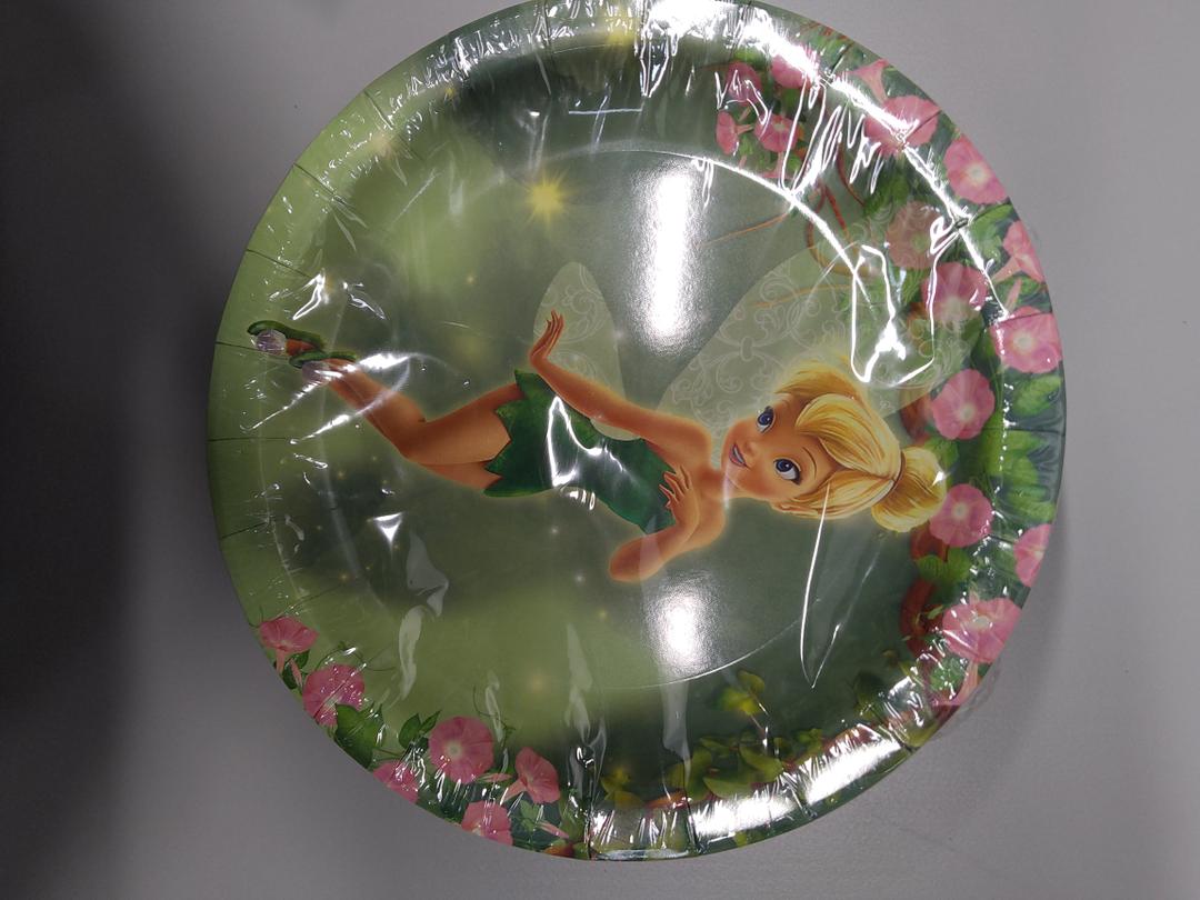 MHkdsai 120 Pcs Fairy Party Supplies 7 Inch 6 styles Fairy Plates Disposable Plates Fairy Party Decorations for Birthday Party Favors, Pack of 2