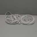 Amazon Basics RJ45 Cat 7 Ethernet Patch Cable, Flat, 600MHz, Snagless, Includes 25 Nails for Printer, 100 Foot, White