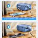 Mini Projector with WiFi and Bluetooth, Portable Movie Projector for iPhone, 1080P Supports with 3W Speaker, for Outdoor Home Theater, Compatible with iOS/Android/PC/TV Stick/HDMI