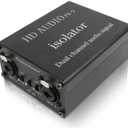 happymusic Professional Hum Eliminator XLR 1/4 inch, Dual Channel Ground Loop Isolator for Sound SystemEliminate The Noise generated by The pahse Difference Between Digital Signal and Analog Single