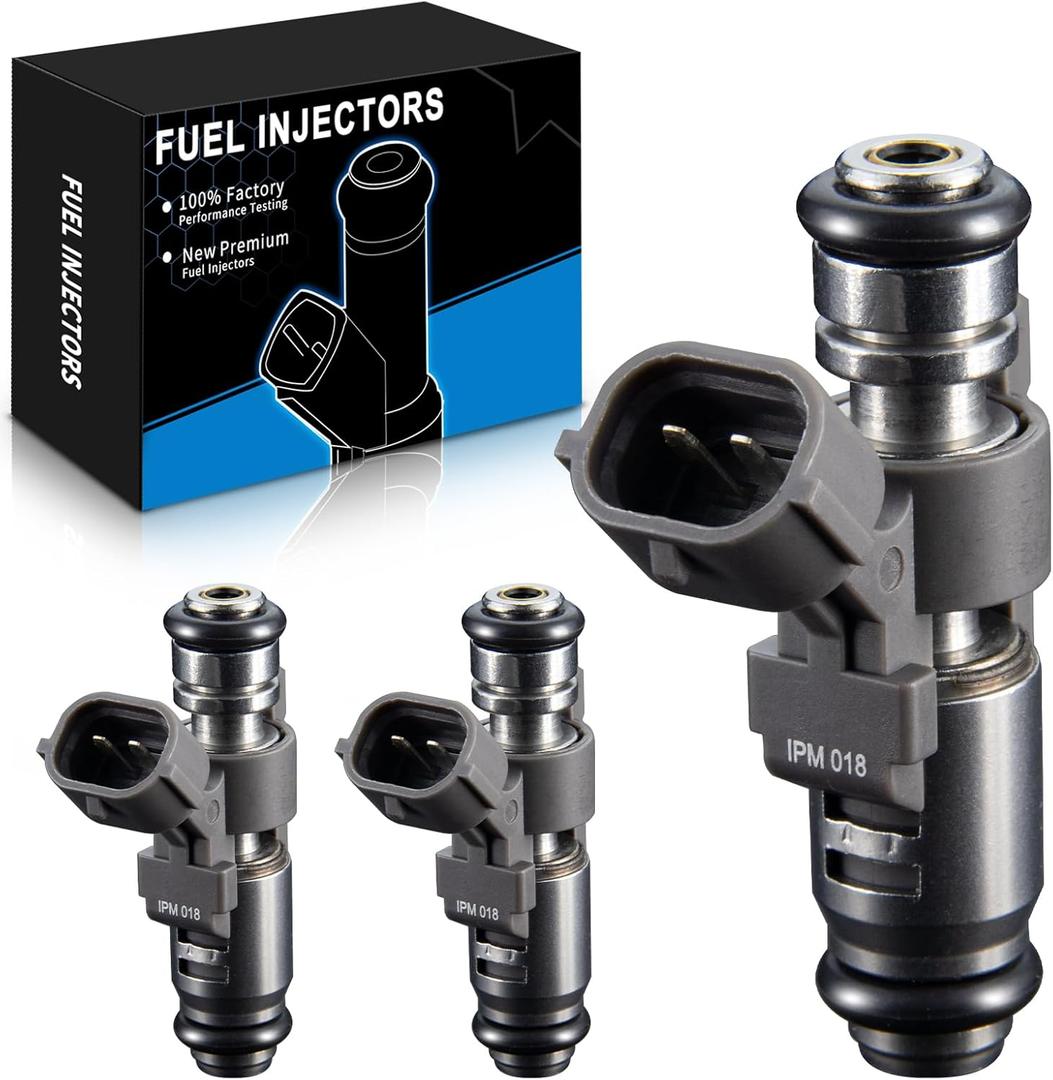 Fuel Injectors IPM018 Fits For:-Kawasaki Mule Pro-FX 2016-2020, Mule Pro-FXR 2018-2020, Mule Pro-FXT 2015 2016 2017 2018 2019 2020, Mule Pro-FXT Ranch Edition 2020, OE# 490560038 (Set of 3)