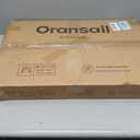 Oransail Small Standing Desk with Wheels, 29.5-45.3 Inch Adjustable Height, Portable Treadmill Desk, Rolling Computer Table for Walking Pad with a Cup Holder and a Hook, Compact