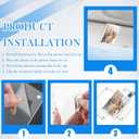 Car Picture Holder Kit,Acrylic Car Visor Photo Clip with Magnetic Design for Decoration & Photo Display,3" Personalized Universal Cars Photos Holder as Halloween Cars Decor (2PCS)