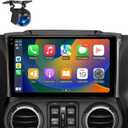 Android 13 Car Stereo for Jeep Wrangler JK 2008-2017 Dodge Ram 1500 2500 Grand Cherokee, 4GB+64GB 10 Inch Incell Touchscreen Radio with Wireless CarPlay Android Auto GPS Bluetooth WiFi Backup Camera