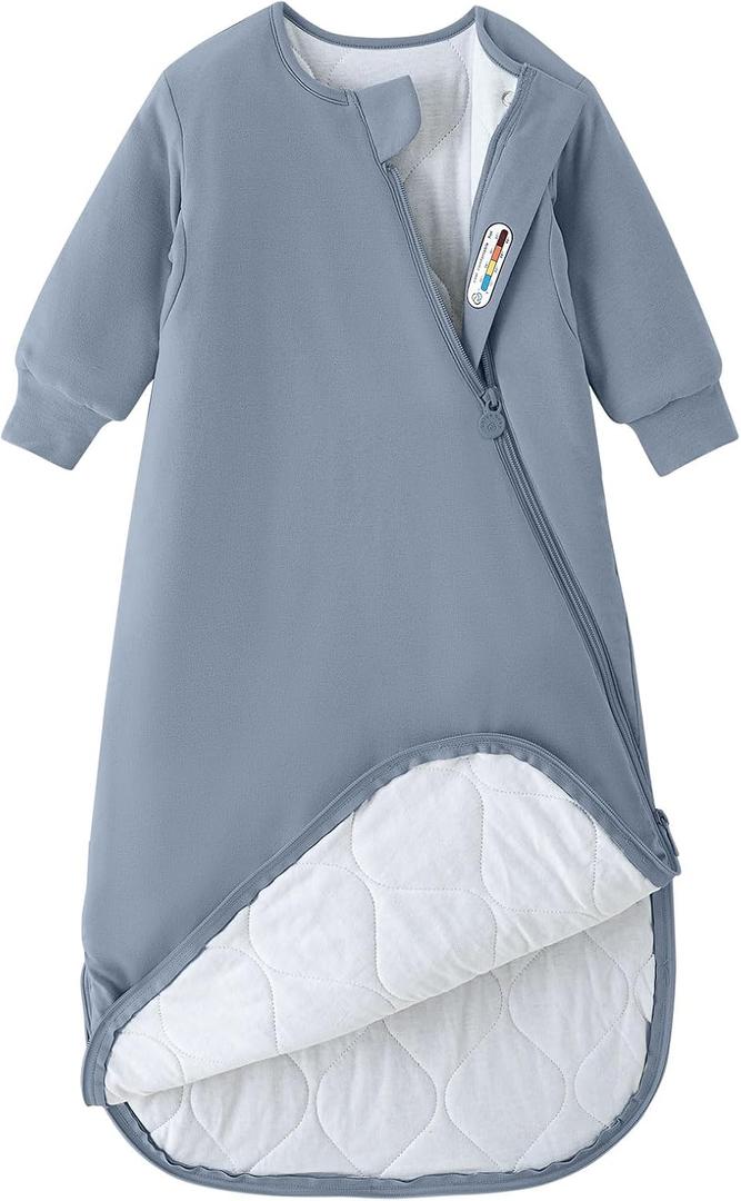 Unisex Sleeping Bag for Babies and Toddlers 3.5 Tog Sleep Sack, Baby Sleep Sack, One Piece with Sleeves, Gifts for Baby, Flint Stone, 0-6M 
