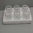 Ribbed Glassesware 14 Oz Ripple Drinking Glasses Iced Coffee Glasses Glass Cup Set Of 6 Vintage Drinking Glasses Water Glasses Fluted Glassware Cocktail Glass Cute Glass Cups