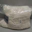 H.VERSAILTEX Bathroom Rugs Bath Rug Set 2 Piece Bathroom Contour Rug Toilet Mat Sets Non Slip Contour Bath Rug Ultra Thick Water Absorbent Striped Bath Mats Washable(36" x 24" Plus 20" x 24" U, Cream)