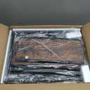 Huuger Nightstand with Charging Station, 27.6 Inch Bedside Table with Fabric Drawers, End Table with USB Ports and Outlets, Night Stand for Bedroom, Rustic Brown