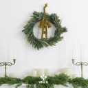 2 x MEEDEE Gold Frayed Velvet Ribbon 2 Inch Crinkle Raw Edge Silk Ribbons 2 Rolls 4 Yards Antique Gold Crushed Ribbons Gold Velvet Ribbon for Christmas Tree, Gift Wrapping, Holiday Decor