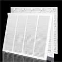 24x18 Return Air Filter Grille for 24"W x 18"H Duct Opening,Wall Return Air Vent Cover Grille with Filter [Included 1PK 1"Thick],Steel HVAC Vent Cover Filter Grill Outer Dimension: 26 5/8"W X 20 5/8"H