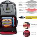 519 Fitness Meal Prep Backpack,Insulated Cooler Lunch Backpack with Computer Compartment,Hiking Picnic Cooler Backpack For Men and Women,3 Meal Containers,2 Ice Packs and Protein Shaker Included