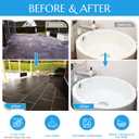 DWIL Tub and Tile Refinishing Kit, Quick-Dry Tile Paint for Wall & Floor, Sink Bathtub Paint for Bathroom, Kitchen, Toilets, Water Based, Semi-Gloss White, 50-55sq.ft, 33oz