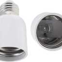 RTNLIT E26 to E39 Mogul Base Adapter, Medium Standard E26 Screw Base to E39 Mogul Light Bulb Lamp Socket Converter, Pack of 2