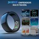 Smart Ring,Smart Health Ring for Women Men, Smart Ring Fitness Tracker, Health&Sleep Tracker,IP68 Waterproof,Remote Camera Control,No App Fee for Standard Features, for iPhone & Android(Black, 7#)