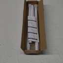 Shower Curtain Rod 42-73 Inch White Shower Rod 7/8" Tension Curtain Rod Adjustable Curtain Rods No Drilling Shower Tension Rod Shower Curtain Tension Rod for Bathroom Windows Doorways