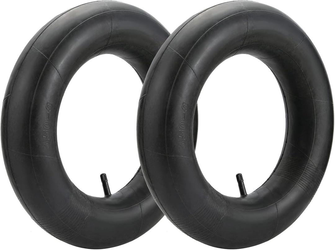 16x6.50-8 16x7.50-8 Inner Tubes, 2 Pack Heavy Duty Replacement Tire Inner Tubes with Straight Valve Stem for Wheelbarrow, Lawn Mower, Tiller, Tractor, Garden Cart, Golf Cart, Snow Throwers