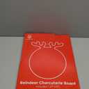 New – Reindeer Charcuterie Board – Acacia Wood Christmas Cutting Board (17x13in) Holiday Serving Tray, Winter Cheese Board, Wooden Christmas Platter & Kitchen Decor Gift for Festive Entertaining