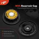A-Premium Engine Coolant Overflow Recovery Reservoir Tank [with Cap & Sensor] Compatible with Chevrolet Corvette 2000 2001 2002 2003 2004, 5.7L