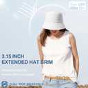 Sukeen Bucket Hat for Women Men Summer Beach Sun Hat Reversible Packable Adjustable UPF50+ Cooling Hat for Hiking Fishing