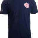 Firefighter Maltese Cross | Fire Fighter Rescue Courage Honor Red Line T-Shirt (L)