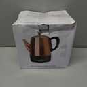 Mixpresso 4 Cup Percolator Coffee Pot Electric, Copper Stainless Steel Coffee Percolator Electric With Keep Warm Function, Classic Perculator Pot With Removable Basket for Home or Office