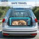 Pecute SUV Cargo Liner for Dogs, Water Resistan Pet Trunk Cover with Soft Cushion, Non-Slip Dog Back Seat Mat for SUVs Sedans with Bumper Flap Protector, Padded, Black