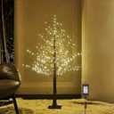 LITBLOOM Lighted Brown Tree Plug in 430 LED Fairy Lights 4FT, Twig Tree with Lights for Indoor Outdoor Home Room Christmas Decoration