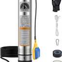 3/4HP Septic Tank Pump 4" Submersible Deep Well Pump