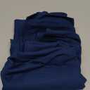 MIULEE 22x22 Inch Pack of 2 Decorative Linen Pillow Covers Boho Farmhouse Modern Soft Accent Euro Shams Throw Pillows for Bed Neutral Cushion Covers Sofa Couch Living Room Home Decor, Inch Navy