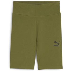 PUMA Women's Essentials 7" Logo Legging Shorts (Green, XXL)