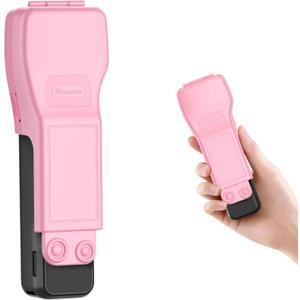 AMAZEAR Gimbal Screen Protective Cover for DJI Osmo Pocket 3 Accessories, Lens Cap Hard Case for Xtra Muse Gimbal Vlog Camera with Soft Lining, Compact Design, Quick Open/Close, Pink