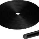 100FT Backer Rod 1/8 inch, Black Rubber Caulk Saver, Concrete Expansion Joint Filler, Weather Strip Seal for Gaps and Joints
