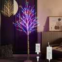 Birchlitland LED Birch Tree 6FT 330L Multiple Colors Fairy Lights, Lighted Trees for Indoor Outdoor Home Thanksgiving Christmas Holiday Decoration