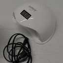 SUNUV UV Light for Nails, UV LED Nail Lamp with 4 Timer Settings, Compatible with All Gel Polish, Auto Sensor LCD Display Removable Base, SUN5