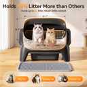 Meowant Extra Large Automatic Litter Box, Infrared Scanning and Anti-Pinch