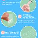 Replacement for Dymo Letratag Label Maker Refills Clear 1/2'' x 13' Letratag Label Maker Tape Black on Clear, LT 16952 Transparent Plastic Tape Work for Dymo Letratag LT-100T LT-100H QX50, 6 Packs