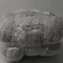 HIGOGOGO Square Stuffed Pouf Ottoman, Corduroy Poufs with Foam Chunk Filling, Furry and Fluffy Pouf Foot Stool Storage Ottoman, 21 X 21 Floor Poufs Foot Rest for Living Room, Grey (21.6 Inch)