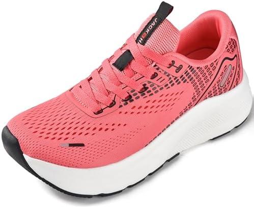 JACKSHIBO Wide Toe Box Shoes Women Arch Support Wide Sneakers for Running Walking Athletic Tennis Orthopedic Plantar Fasciitis Workout with Thick Cushion Zero Drop Sole Width Shoes Size W40