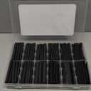 Heat Shrink Tubing Kit 355pcs - 3:1 Dual Wall Adhesive Lined - Electrical Waterproof Industrial Heat-Shrink Tubing Terminals- Marine Grade Wire Connector Shrink Wrap Tube - 3.15" Length - Black