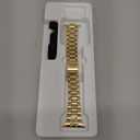 Stainless Steel Band Compatible with Apple Watch 42mm(Series10) 38mm 40mm 41mm, Metal Strap for iWatch Bands for Women (Gold)