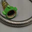 YANWOO 304 Stainless Steel 2ft Short Garden Hose with Female to Female Metal Connector, Flexible & Lightweight Water Hose (2ft)