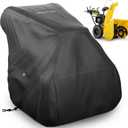 Rosefray Snow Blower Cover/Snow Thrower Cover 600D Heavy Duty Oxford Fabric,Waterproof,UV Protection,Universal Size for Most Electric Two Stage Snow Blowers 48" L x 33" W x 46" H Black
