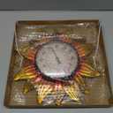 MUMTOP Outdoor Thermometer for Patio - Indoor Outdoor Thermometer, Sunflower Wall Thermometer Wireless for Garden Home Decor