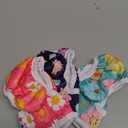 Pet Soft Washable Female Diapers (3 Pack) Female Dog Diapers, Comfort Reusable Doggy Diapers for Girl Dog in Period Heat (Bloom, XS) (X-Small:7''-10'')