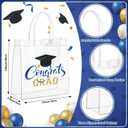 LemonRoad 30 Pcs Class of 2026 Blue Graduation Gift Bulk Congrats Grad PVC Gift Bag and Socks Plastic Tumblers with Lid and Straw Ballpoint Pens Inspirational Notepads Graduation Party Favors