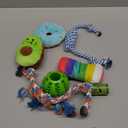 Zeaxuie 9 Pack Luxury Puppy Toys for Teething Small Dogs, Puppy Chew Toys with Cute Squeaky Dog Toys, Ball and More Rope Dog Chew Toys (9 Pack (No-stuffed Fox))