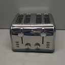 Toaster 4 Slice Retro Stainless Steel,Best Prime 4 Slice Toaster Wide Solt with 7 Shade Settings, Perfect for Waffles, Bagels and More Lainsten T527