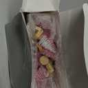 Sumind 96 Pieces Mini Bottle Brush Trees Small Artificial Christmas Trees with Wood Base Mini Sisal Tree for Xmas Party Table Craft Decor (Pink,White)